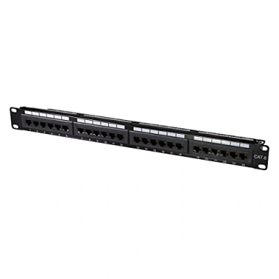 Afbeelding van LogiLink NP0004A 24 poorten Patchpaneel 483 mm (19) CAT 6 1 HE