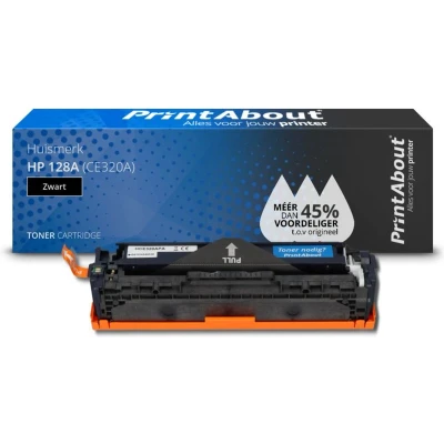 Afbeelding van Huismerk HP 128A (CE320A) Toner Zwart