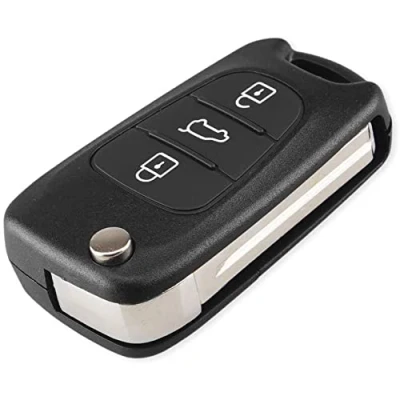 Afbeelding van Kelay 3 knoppen voor sleutelbehuizing Fob compatibel met Hyundai i20 i30 i35 ix20 ix35 opvouwbare afstandsbediening autosleutelaccessoires (1 stuk)