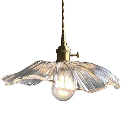Afbeelding van Hobaca® Moderne Scandinavische hanglamp E27 in de vorm van lotusblad goud koper voor keuken, eiland, woonkamer, eetkamer