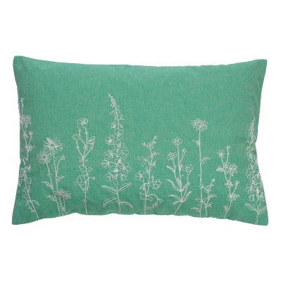 Afbeelding van Dutch Decor MADELIN Sierkussen van katoen Beveled Glass 40x60 cm groen