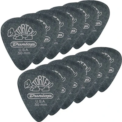Afbeelding van Dunlop Tortex® Pitch Black Standard 0.50 mm Plectrums 12 stuks