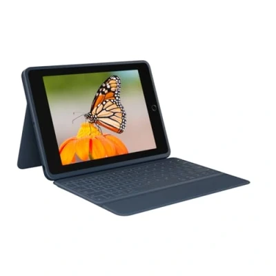 Image de Logitech Rugged Combo 3 Clavier et étui Apple Smart connector R. U. bleu classique