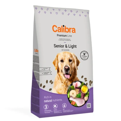 Afbeelding van 12kg Calibra Dog Premium Line Senior &amp; Light hondenvoer droog