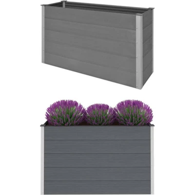 Afbeelding van Plantenbak verhoogd 150x50x91 cm HKC grijs