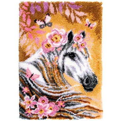 Afbeelding van Vervaco Paard met bloemen Knoopkleed PN 0194644