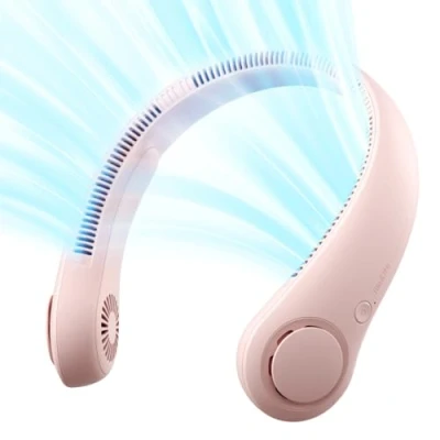 Afbeelding van Jisulife Draagbare nekventilator, handsfree, oplaadbaar, bladloos, 4000 mAh, persoonlijke ventilator, hoofdtelefoonontwerp, USB aangedreven bureauventilator, 78
