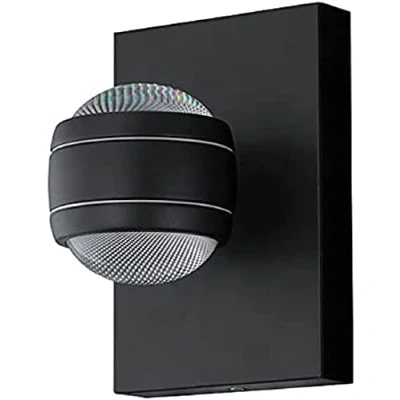 Afbeelding van EGLO Sesimba Buitenverlichting LED Wandlamp 2 Lichts Zwart