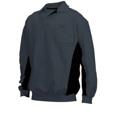 Afbeelding van Tricorp Polosweater Donkergrijs Zwart Maat 3XL