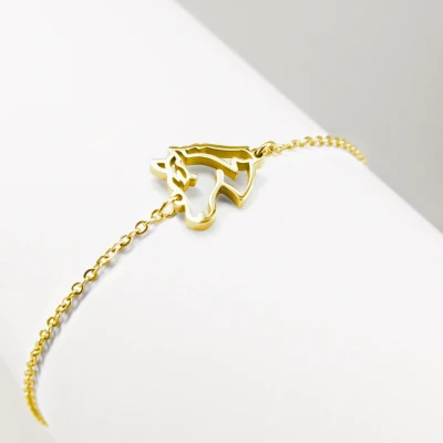 Image de Ponytail&amp;Co Bracelet Cheval Or 13+5cm