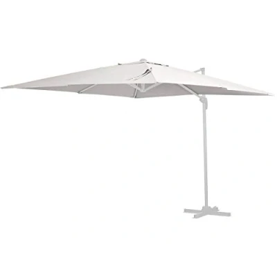 Afbeelding van Doek parasol vrijhangend tuin zweefparasol &quot;Sun 3&quot; 3 x m Ecru
