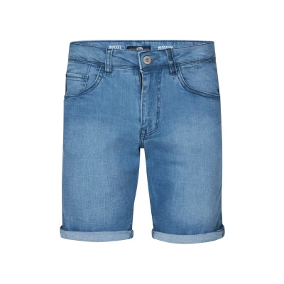 Afbeelding van Petrol Industries Heren Bassano Denim Short Tropicana Blauw Maat XXL