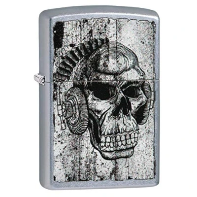 Afbeelding van Aansteker Zippo Rick Rietveld Skull Headphone
