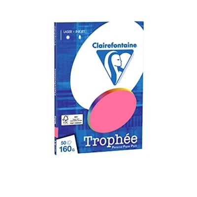 Afbeelding van Clairefontaine Trophée Fuchsia Roze Kopieerpapier A4 160 gram 50 vellen