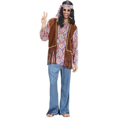 Afbeelding van &quot;Flower Power kostuum voor heren Verkleedkleding XL&quot;