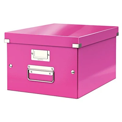 Afbeelding van Opbergbox Leitz WOW Click &amp; Store 281x200x370mm roze