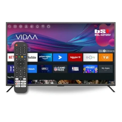 Afbeelding van BSL 40T2SV VIDAA Smart TV 40 inch WiFi RJ45 Full HD resolutie 1920 x 1080p USB DVBT2/S2 en Ci compatibel met YouTube, Netflix, Disney +, Dazn, Prime, HDMI