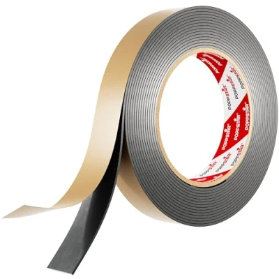 Afbeelding van Poppstar Dubbelzijdige Butyl Tape (5 m x 20 mm 1,6 mm) Afdichtband Zelfklevend Zwart