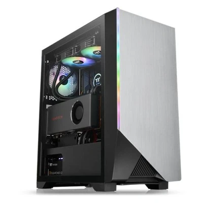 Image de Thermaltake H550 TG ARGB Tempered Glass Edition tour panneau latéral fenêtré (verre trempé) pas d&#039;alimentation (PS/2) noir USB/Audio