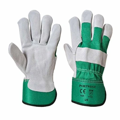 Afbeelding van Portwest A220GNRXL handschoen, chroom, maat XL, groen