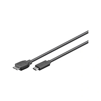 Afbeelding van USB C naar Micro kabel 0.6 meter 3.0 (100% koper, Zwart)