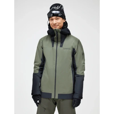 Afbeelding van Peak Performance Rider Tech Winterjas Heren Pine Needle Black M Groen Ski Jassen