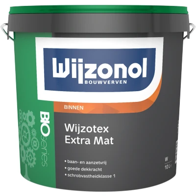 Afbeelding van Wijzotex Extra Mat Bioseries 10 Liter {RAL 9001}