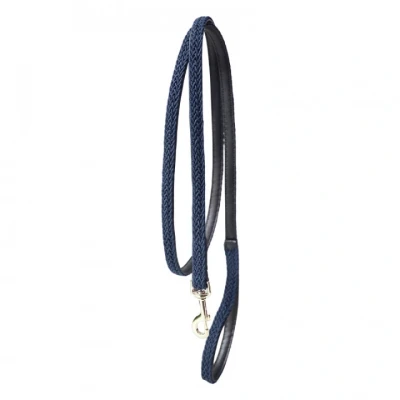 Afbeelding van Gevlochten Nylon presentatielijn hond navy 2m