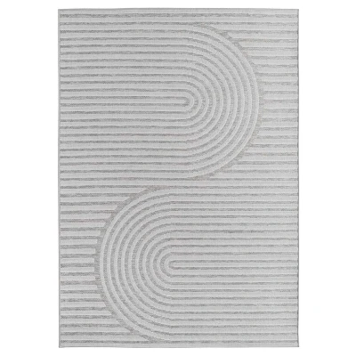 Afbeelding van Buitenkleed Mira Curve Grijs 80x150 Cm