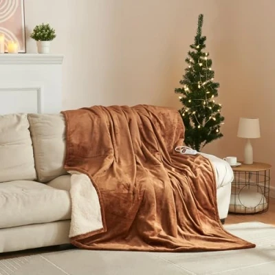Afbeelding van Elektrische deken Archi warmtedeken 200x150 cm bruin
