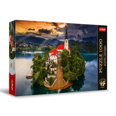 Afbeelding van Trefl Premium Plus Quality Odyssey fotopuzzel: Bledmeer, Slovenië 1000 stukjes, unieke fotoserie, perfect op elkaar afgestemde stukken, voor volwassenen en kinderen vanaf 12 jaar