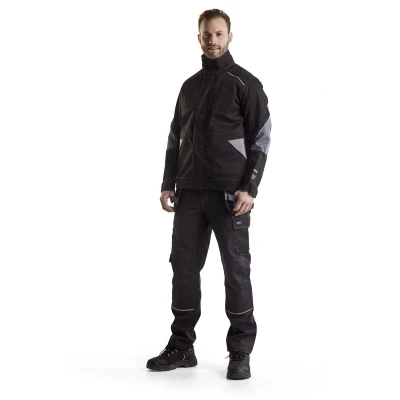 Afbeelding van Blaklader Vlamvertragende werkbroek 1461 1516 Zwart/Grijs C150