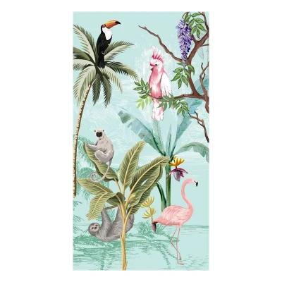 Afbeelding van Good Morning Kinder Strandlaken Velours Ronin 75x150cm multi