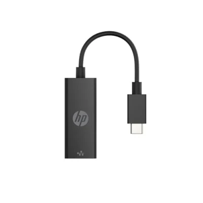 Afbeelding van HP USB C naar RJ45 netwerkadapter met status led, zwart