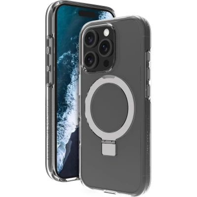 Afbeelding van dbramante1928 Hoesje Geschikt voor iPhone 16 Pro Iceland Ultra D30 MagSafe Kickstand transparant