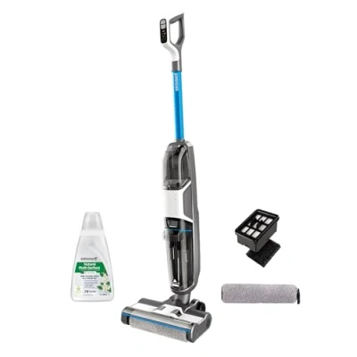 Afbeelding van BISSELL CrossWave HF3 draadloze stofzuiger reiniger meerdere oppervlakken harde vloeren parket, tegels en laminaat dubbele tank schoon / vuil water 70 dB 3598N