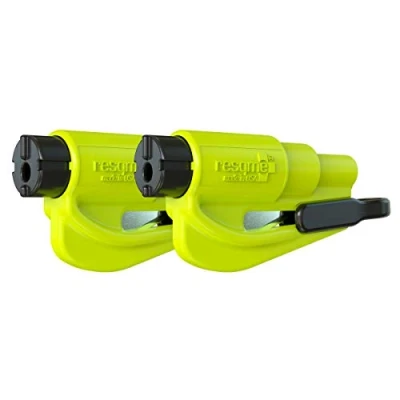 Afbeelding van Resqme GBO RQMTWIN Sleutelhanger, geel, fluorescerend, 2 stuks, eenheidsmaat