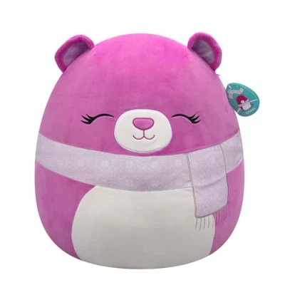 Afbeelding van Squishmallows Crisanta Purple Bear W/Closed Eyes and Scarf 50cm pluche