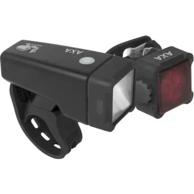 Afbeelding van Fietsverlichtingset AXA Niteline T4 R (LED, USB, Oplaadbaar, 2000 meter)