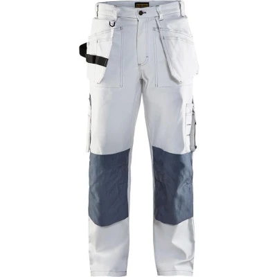 Afbeelding van Blaklader Schilders Werkbroek 1531 1210 Wit/Donkergrijs C50