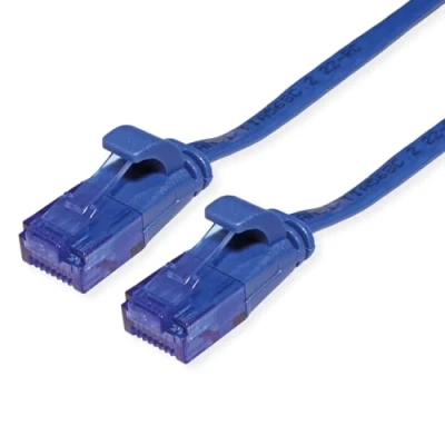 Afbeelding van VALUE UTP patchkabel, Cat.6A (Class EA), extra plat, blauw, 3 m