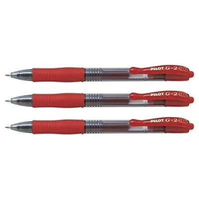 Afbeelding van Pilot G 2 Gel Ink Rode Rollerball pen Broad Tip