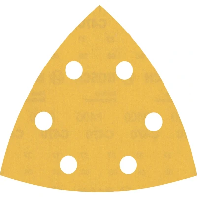 Image de BOSCH 2608900934 Feuille abrasive Expert C470 Best for Wood and Paint, 93 mm, 400 grit, pour Multi Cutter, 6 trous (50 pcs)