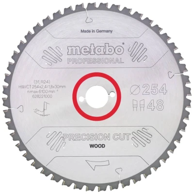 Afbeelding van Metabo 628225000 Cirkelzaagblad 315 mm Aantal tanden: 84 1 stuk(s)