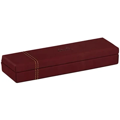 Afbeelding van RHODIA 194511C wijnrek 21 x 5,5 3 cm, oranje buitenmateriaal van kunstleer collectie Home Office Rhodiarama organisatie voor kantoor en opslag design