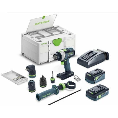 Afbeelding van Festool TPC 18/4 4,0/5,0 I Set/XL QUADRIVE Accu klop /schroefboormachine 18V 4.0/5.0Ah in Systainer 577622