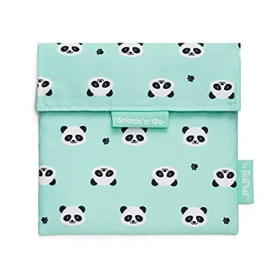 Afbeelding van Roll&#039;eat Snack&#039;n&#039;Go Herbruikbaar Boterhamzakje PANDA