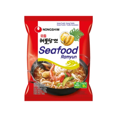 Afbeelding van Nong Shim Instant Noedels Zeevruchten Ramyun 20 x 125 g Noedelsoep Asian Food Lovers