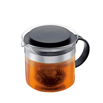 Afbeelding van Bodum 1870 01 Bistro Nouveau theepot van glas met deksel filter kunststof 1,5 l