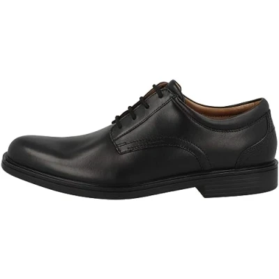 Afbeelding van Clarks UN Aldric Veterschoenen, Heren, Maat: 47, Black Leer